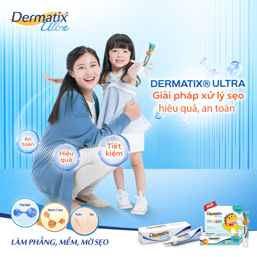 Xử lý sẹo an toàn, hiệu quả với Dermatix Ultra